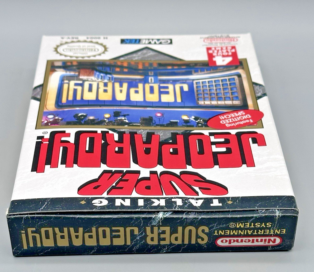 Nintendo NES Talking Super Jeopardy BOX ONLY 1991 Box with Styrofoam NO GAME!