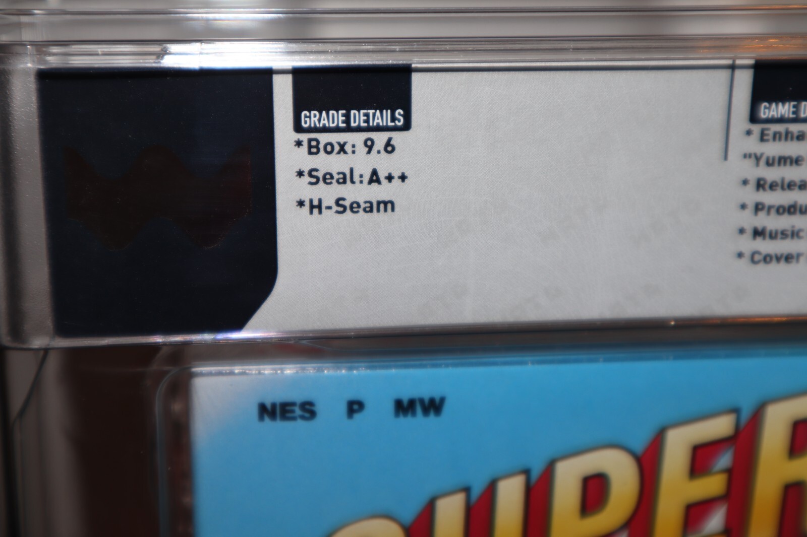 WATA 9.6 – A++ SEALED – Super Mario Bros. 2 – Japan Oval SOQ R – NES Nintendo
