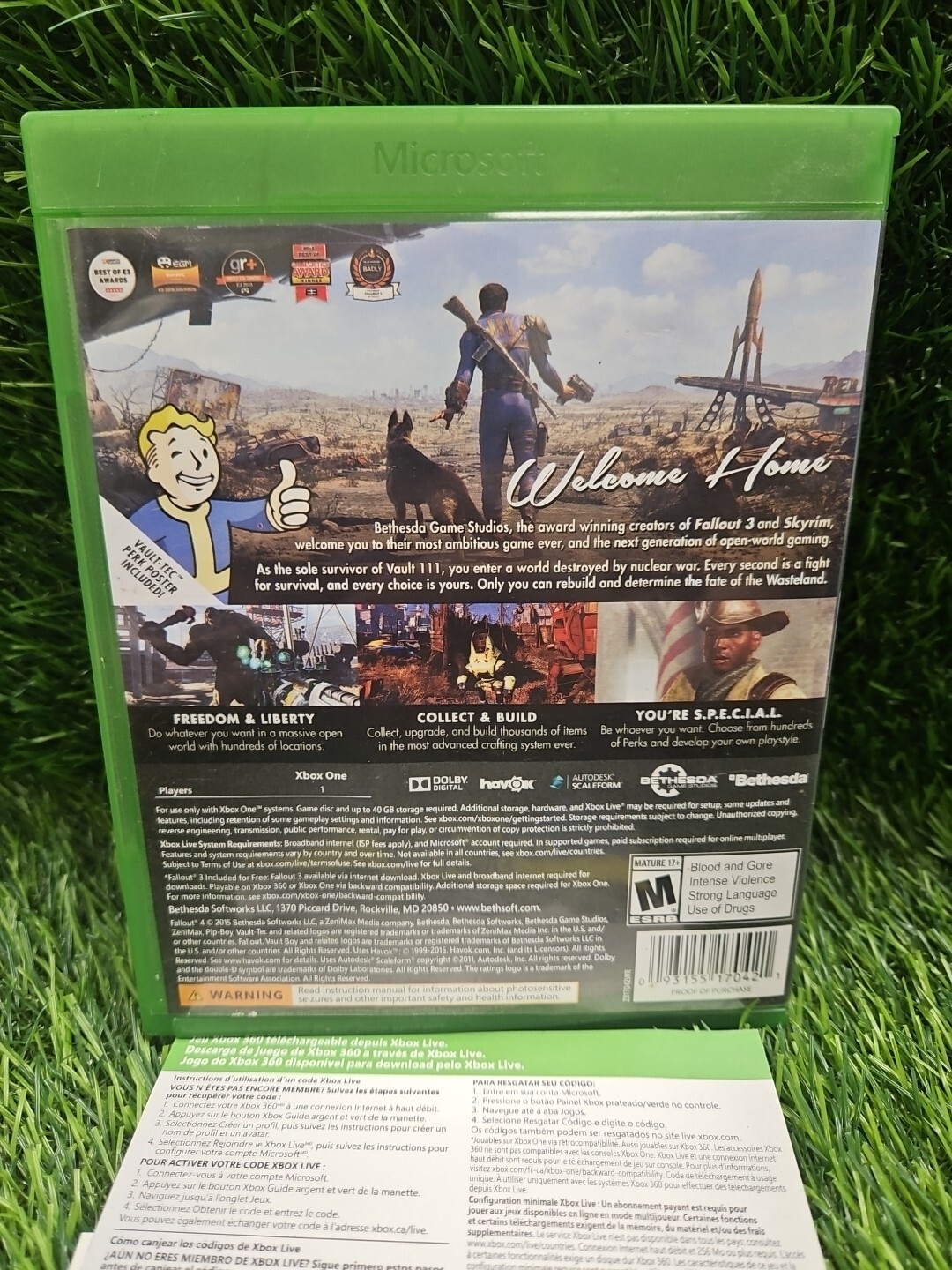 Fallout 4 (Xbox One, 2015) Complete With Original Poster Tested