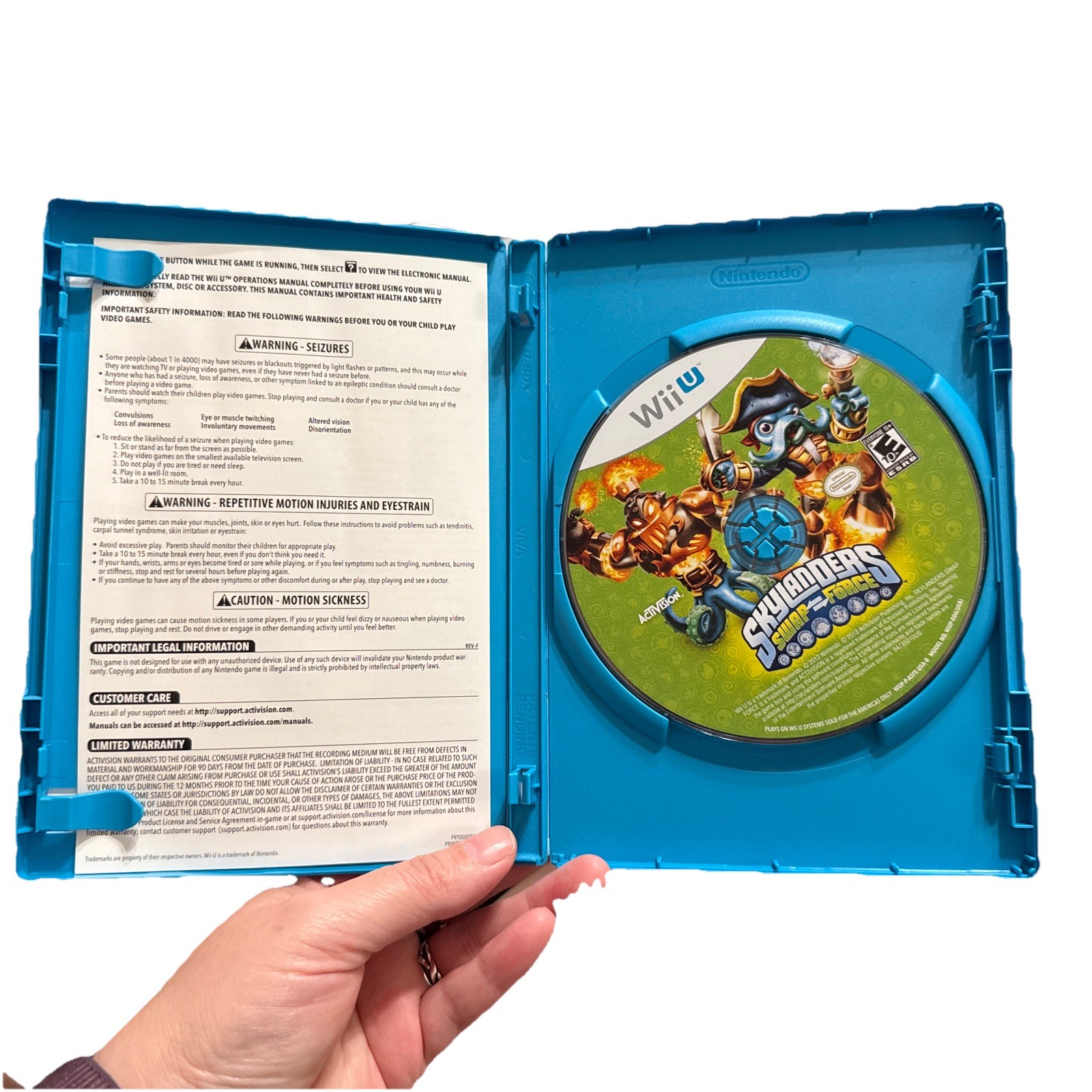 Nintendo WiiU Wii U Activision Skylanders Swap Force Game, Case, & Artwork