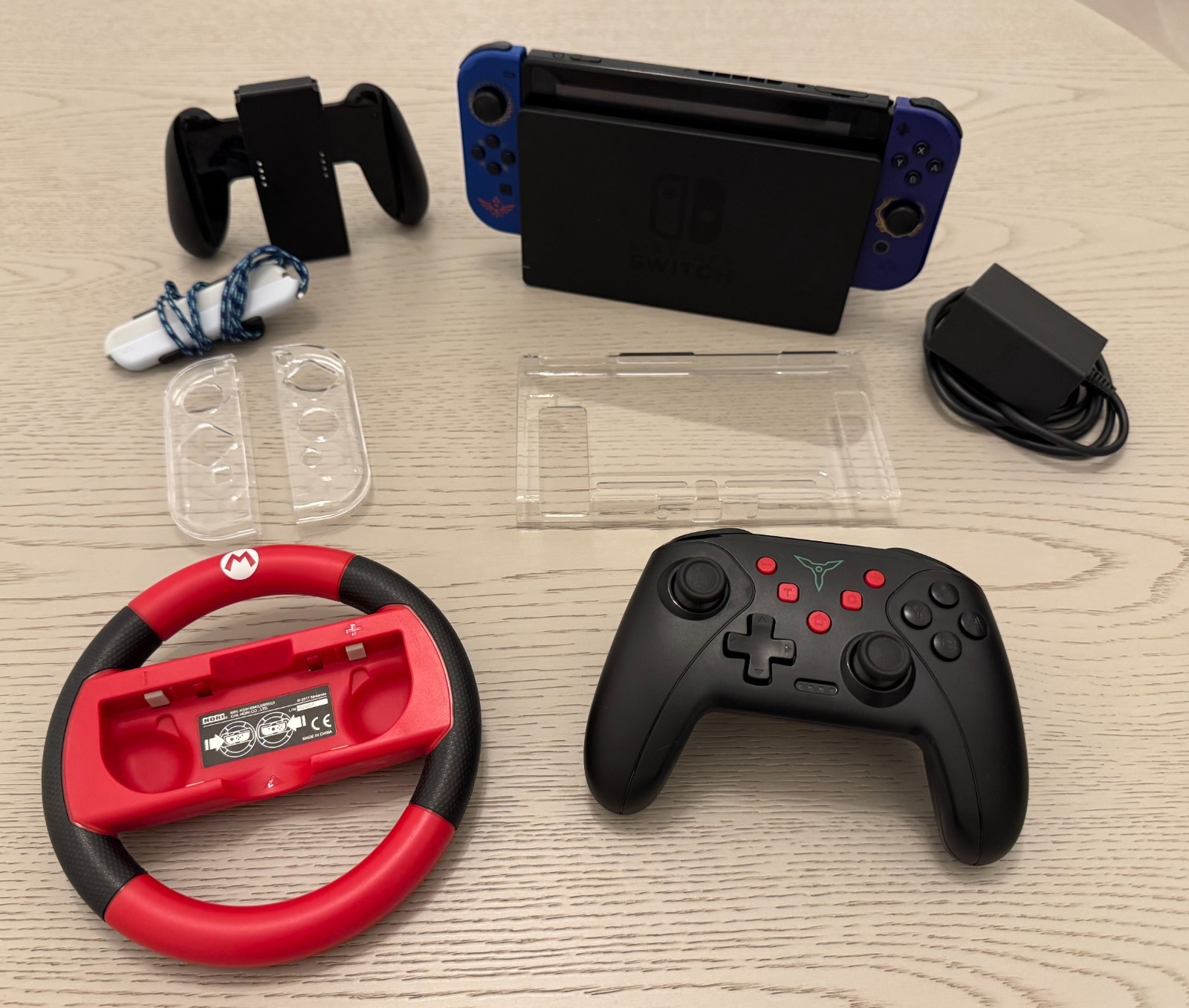Nintendo Switch Console with Joy-Con, Dock, Pro Controller and Other Extras