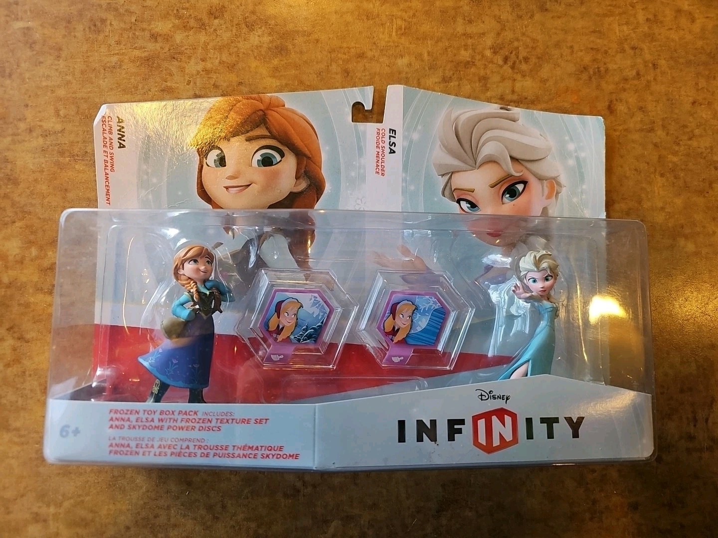 DISNEY INFINITY Anna Elsa Frozen Toy Box Pack And Skydome Power Discs