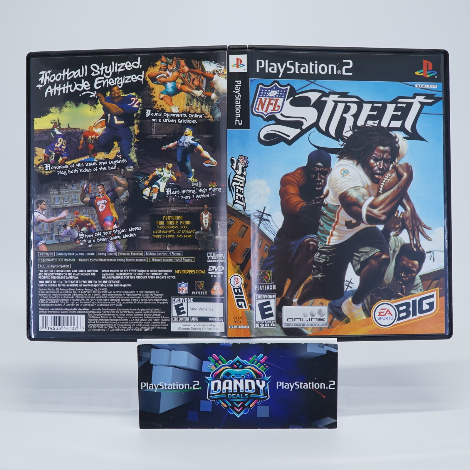 NFL Street PS2 Black Label – CIB W/ Manual – PlayStation 2