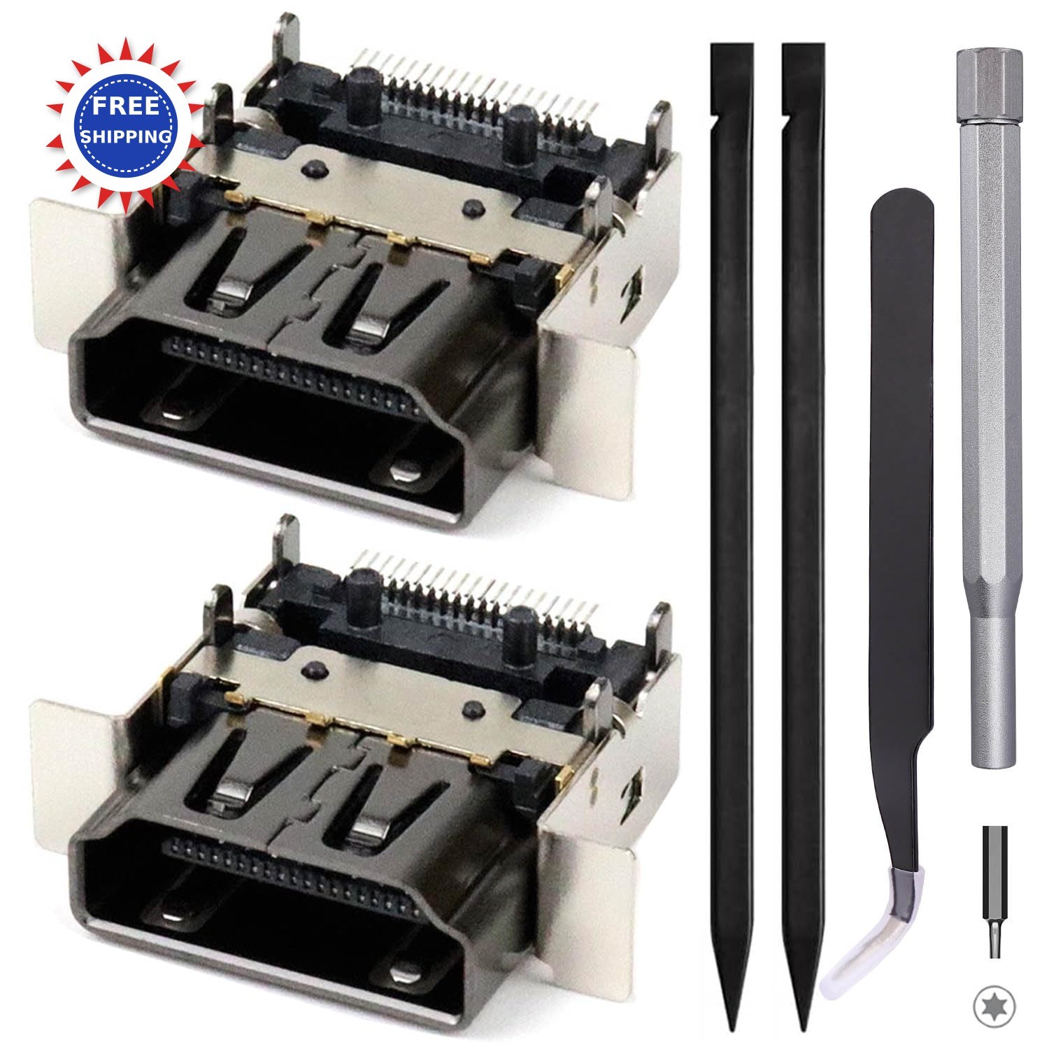 Ikpek 2 Pack Replacement HDMI Port for Xbox Series X Display Socket Jack