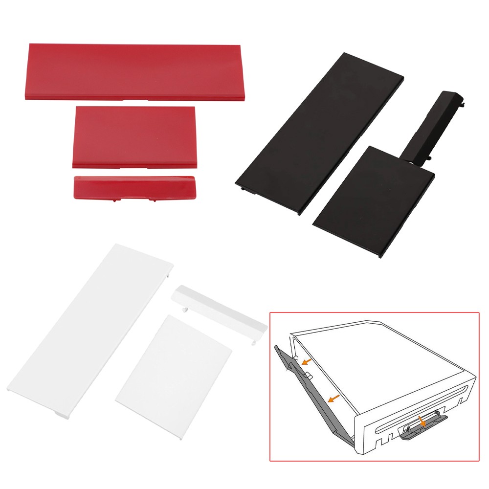 2/4x Black White Red Replacement Door Slot Cover Lid for Nintendo Wii Console
