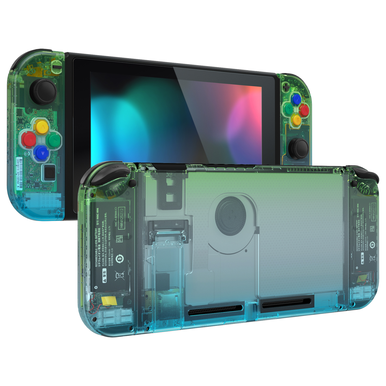 Replacement Full Set Shell Buttons Back Plate for Nintendo Switch Console DIY