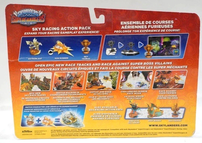 Skylanders Super Chargers Sky Racing Pack Astroblast Sky Trophy Sun Runner NEW