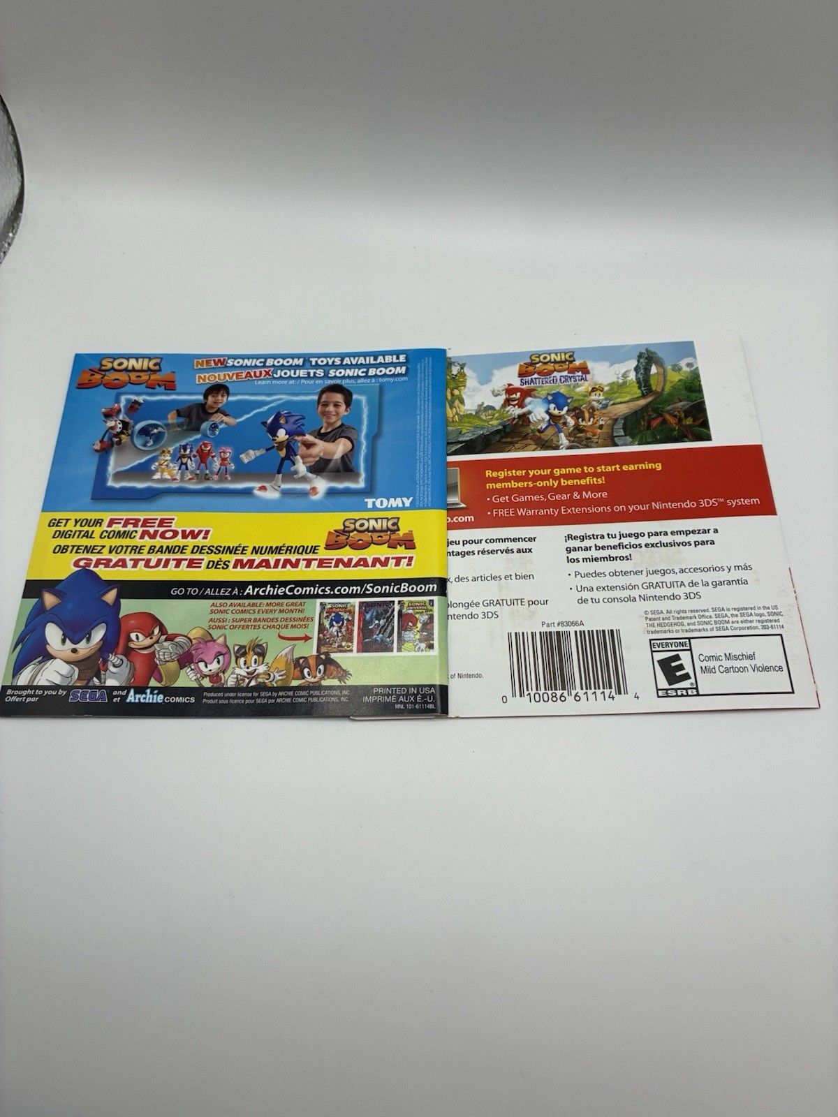 CIB Sonic Boom Shattered Crystal (Nintendo 3DS, 2014)