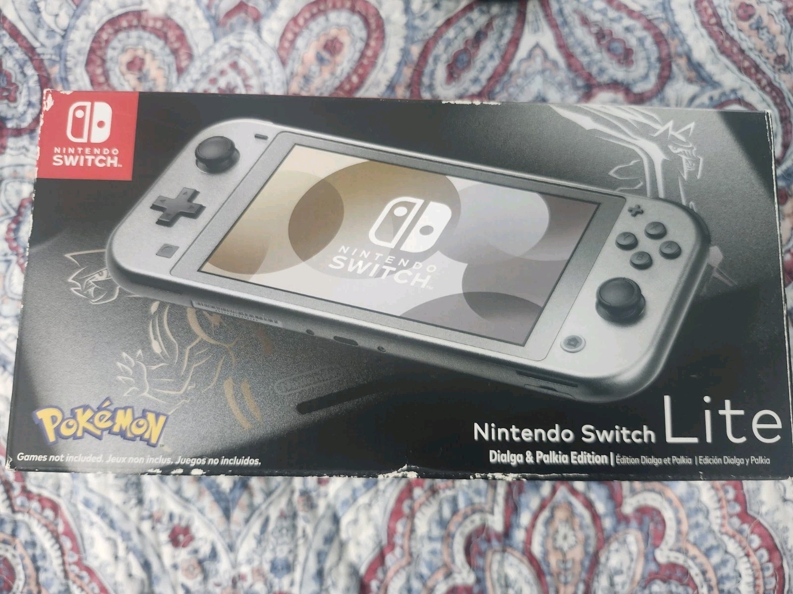Nintendo Switch Lite: Dialga & Palkia Edition 32GB With Original Box