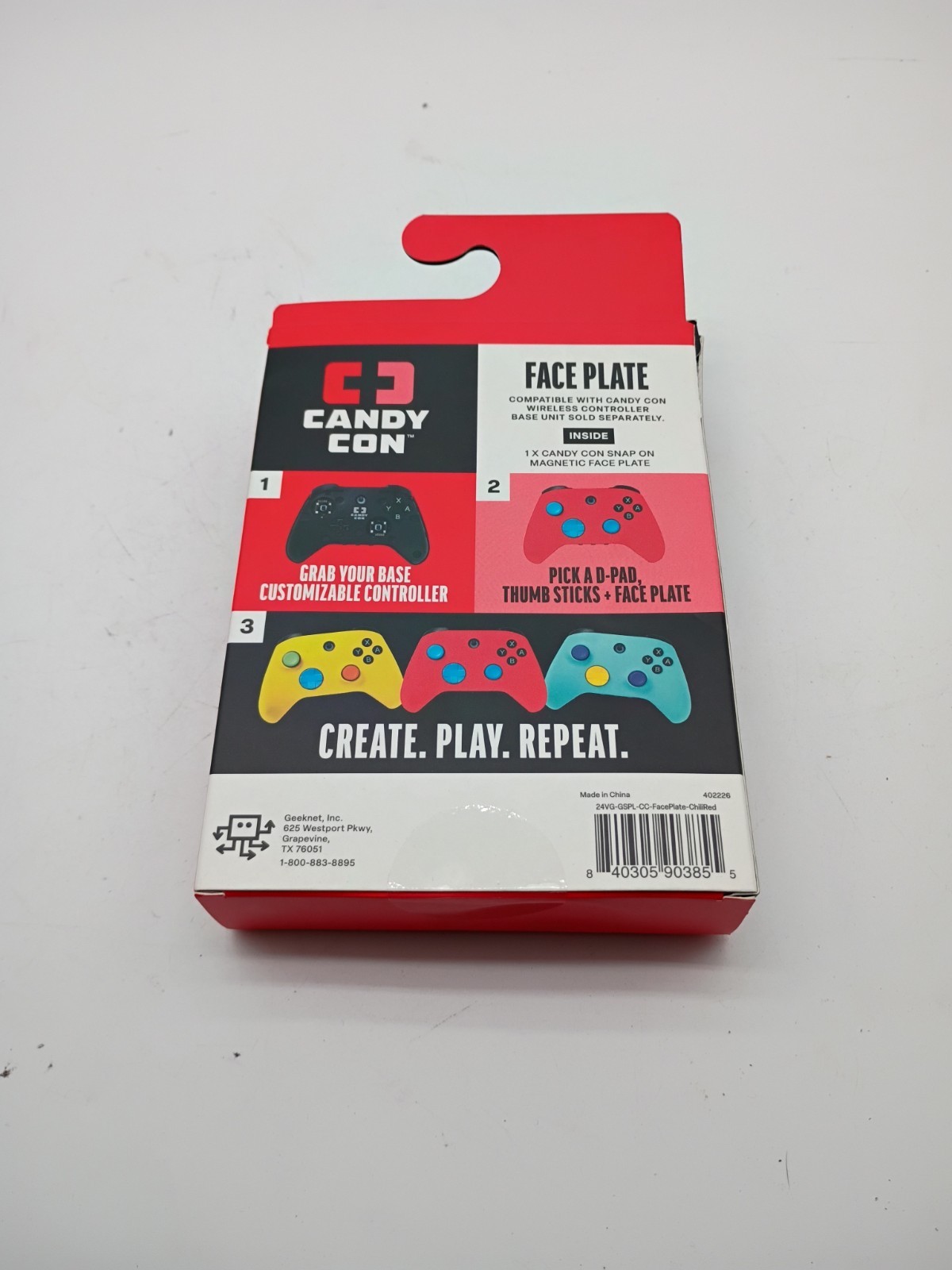 CANDY CON Face Plate Midnight Purple And Chili Red Controller Cover NEW Sealed