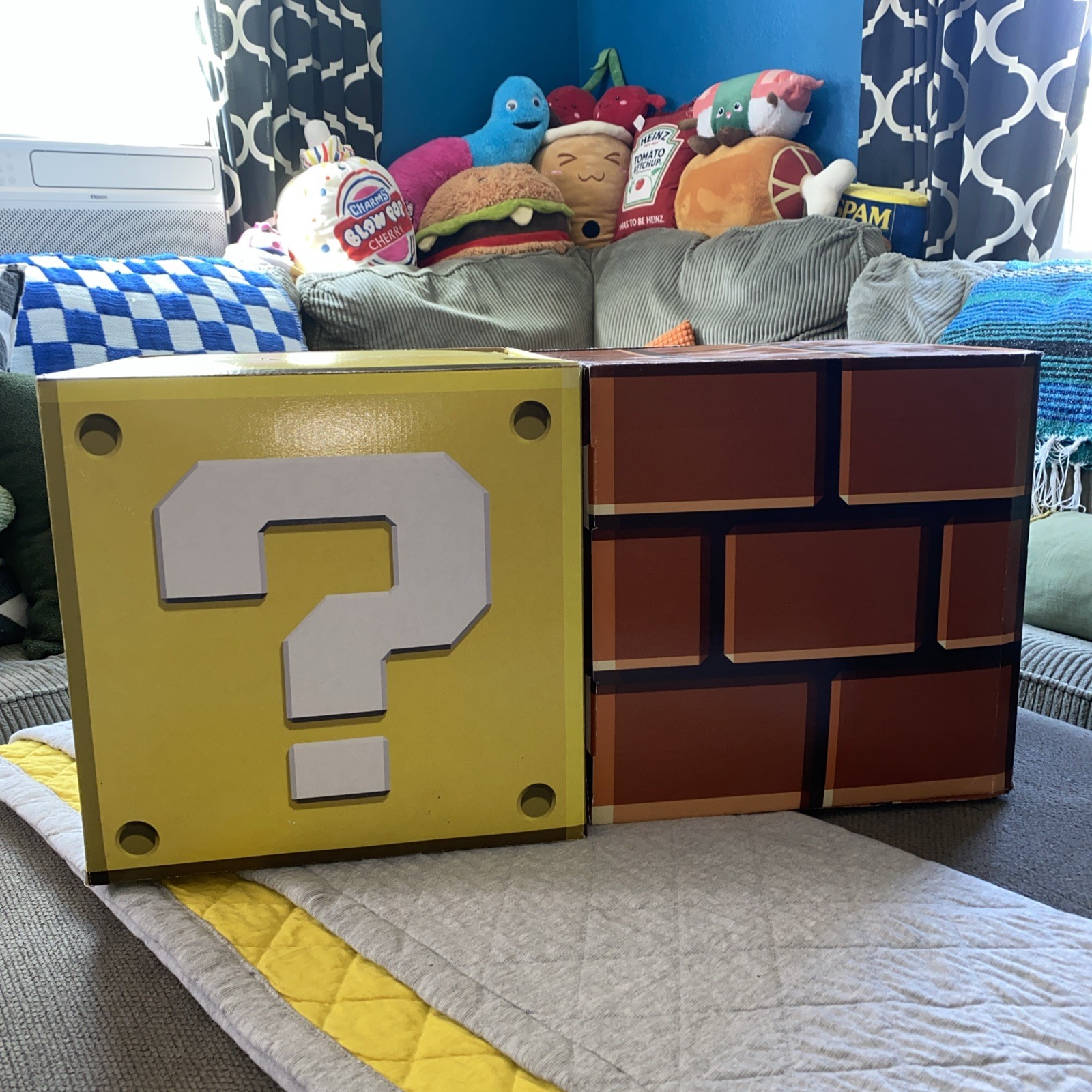 Super Mario Retro Game Store Promo Display – Cardboard Standee Set (2) – 12×12