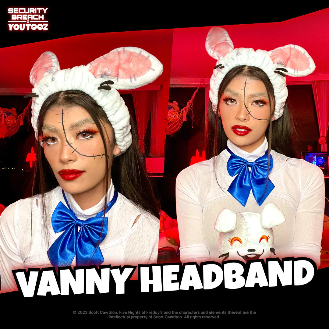 New Youtooz Five Nights At Freddy’s Security Breach Vanny Plush Cosplay Headband