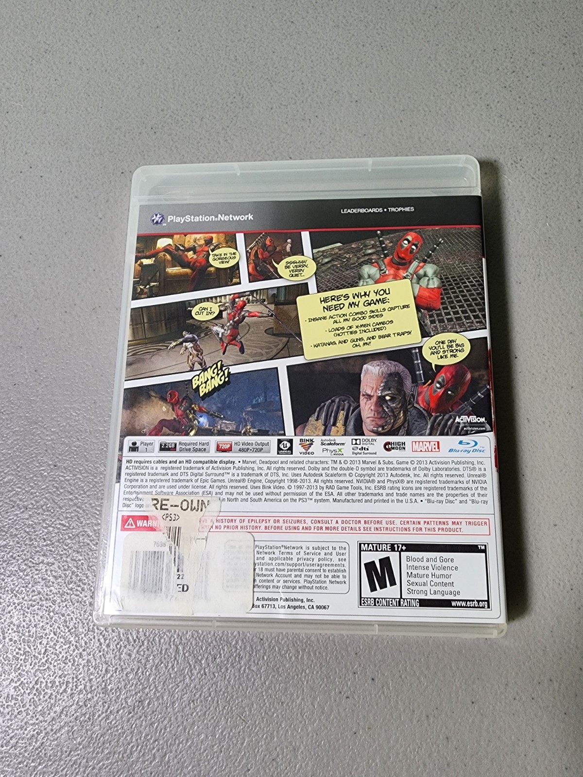 Deadpool (Sony PlayStation 3, 2013) PS3 Game Tested
