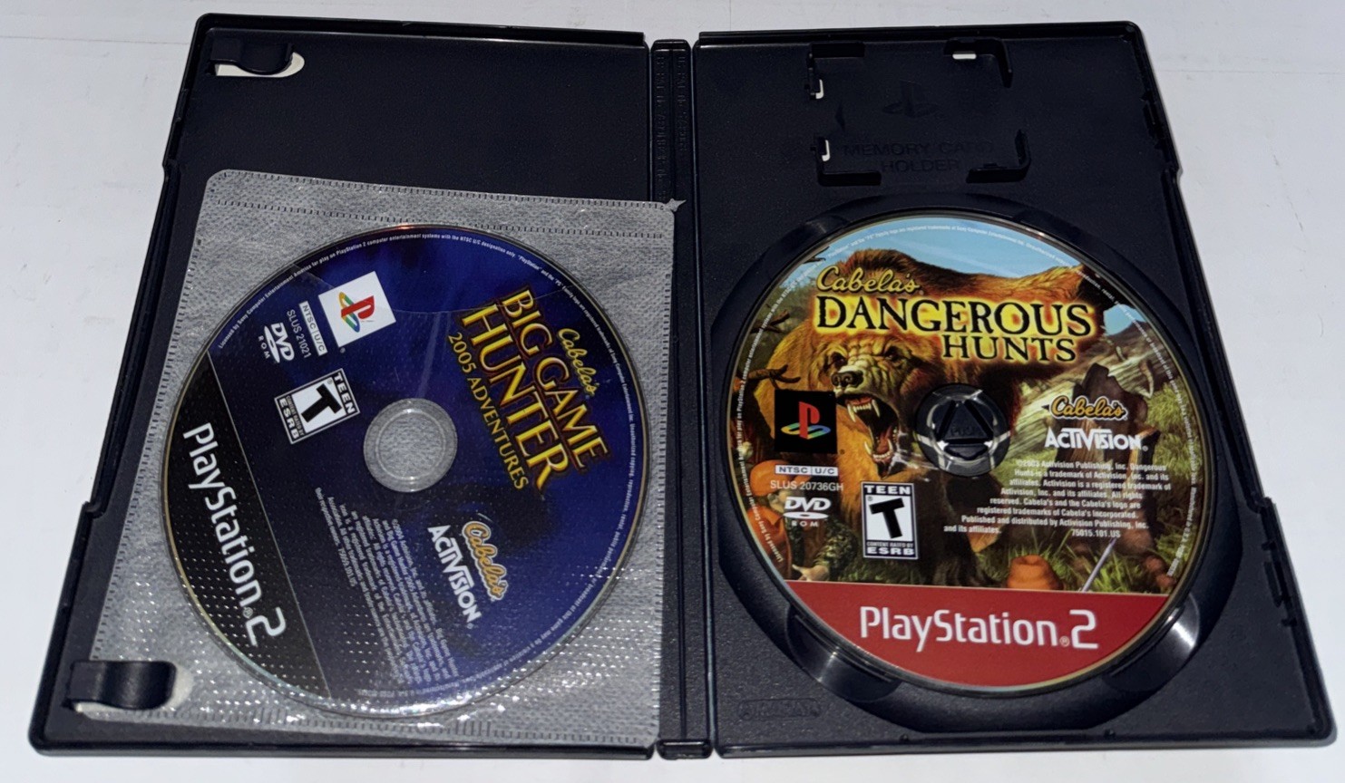 2x Cabela’s Game Bundle Set Sony Playstation 2 PS2 Clean Tested Works Look