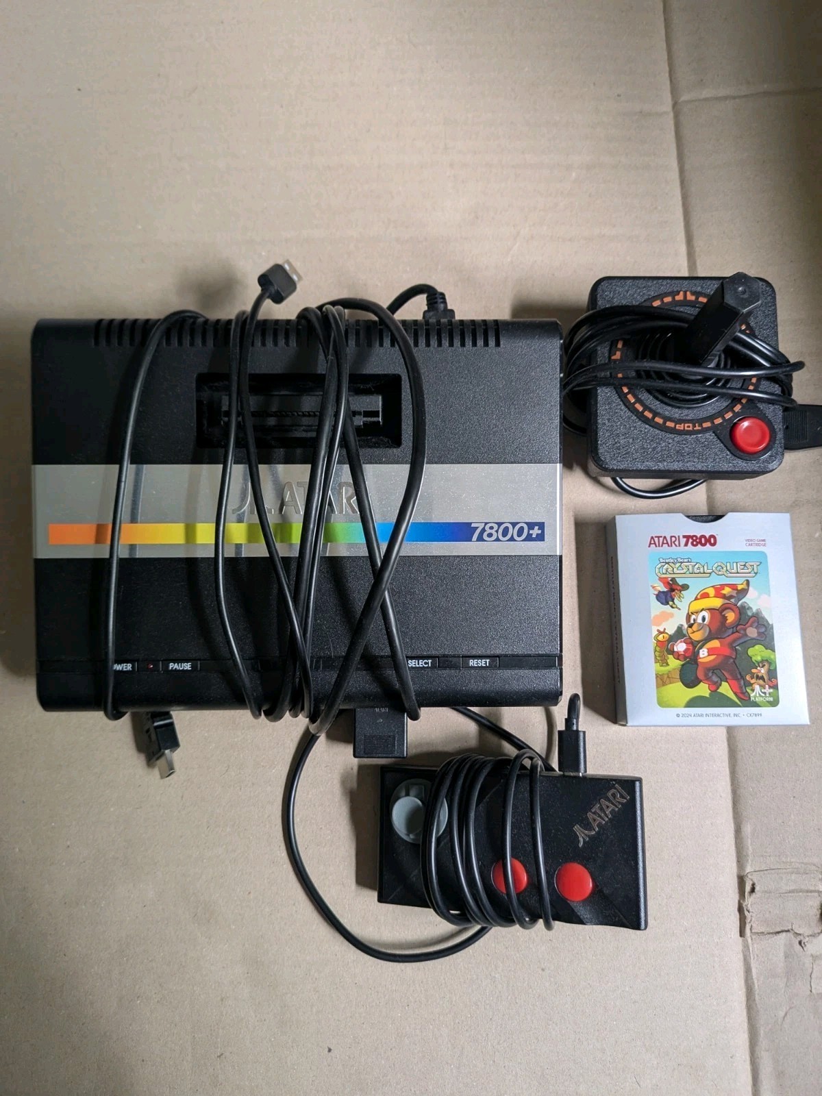Atari 7800+ Console With 2 Controllers/Cords & Game (Barely Used)