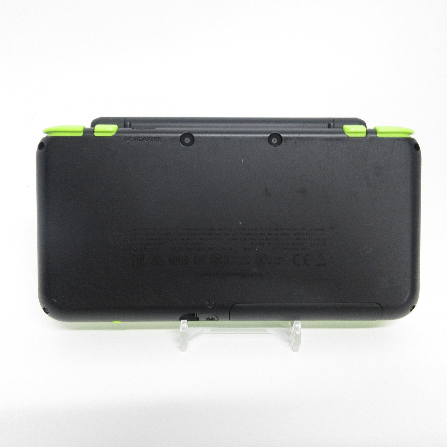 【Very Good】Nintendo New 2DS LL XL Black x Lime Console ONLY Japan Ver. #DEN/08/0