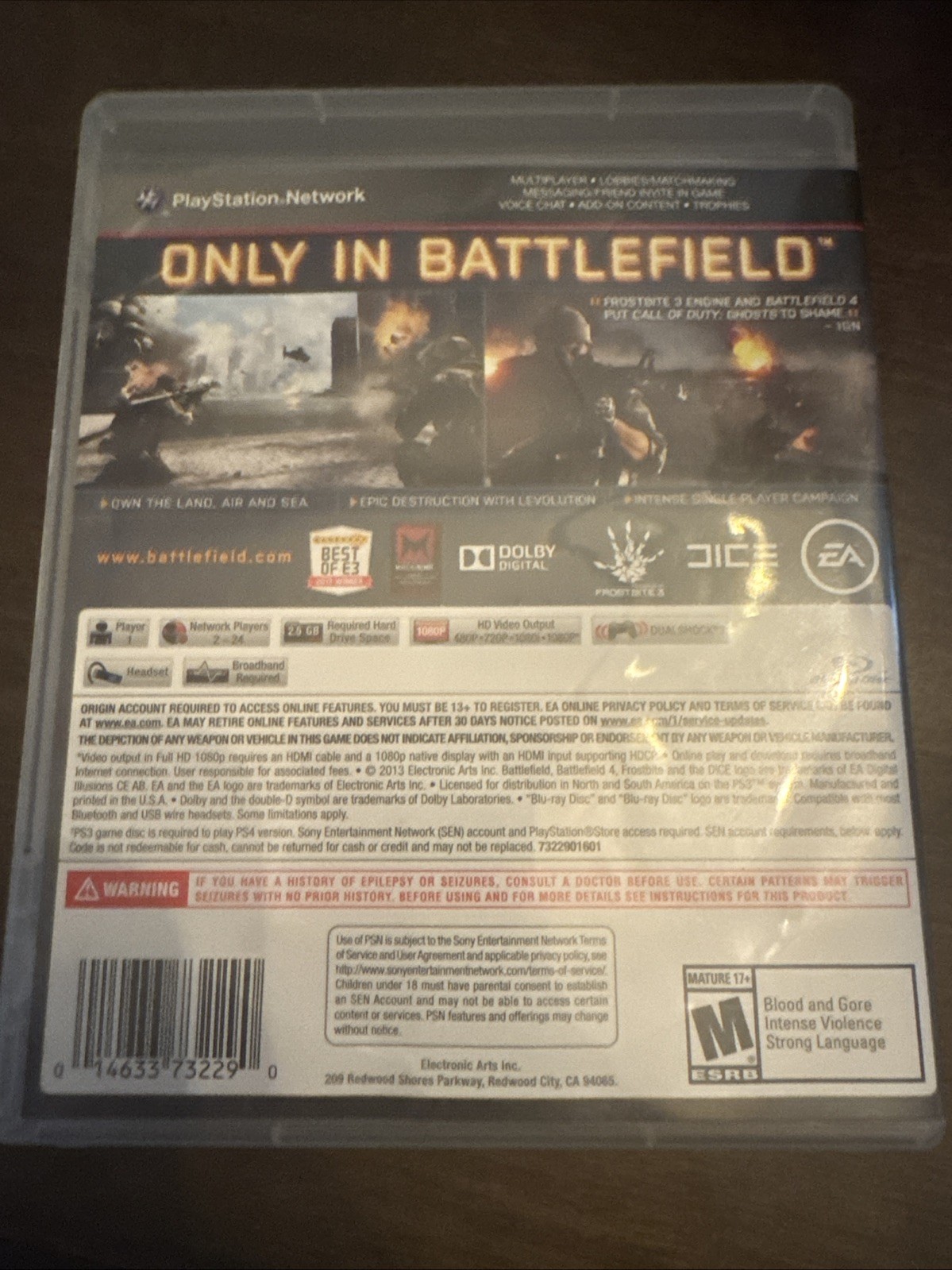 Battlefield 4 (Sony PlayStation 3, 2013)