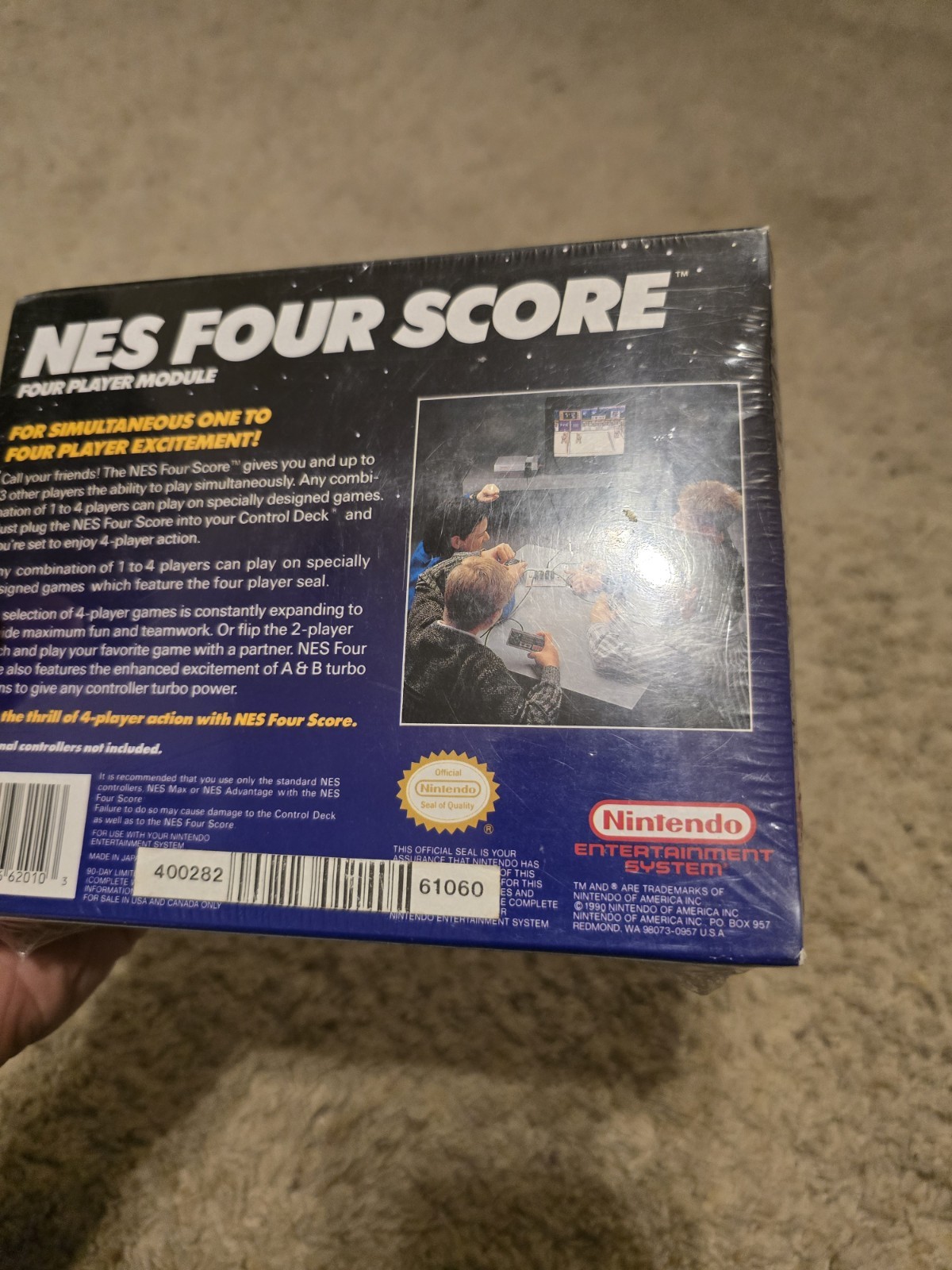 Nintendo Four Score 4 Player Module Controller Accessory 1990 Authentic – Sealed
