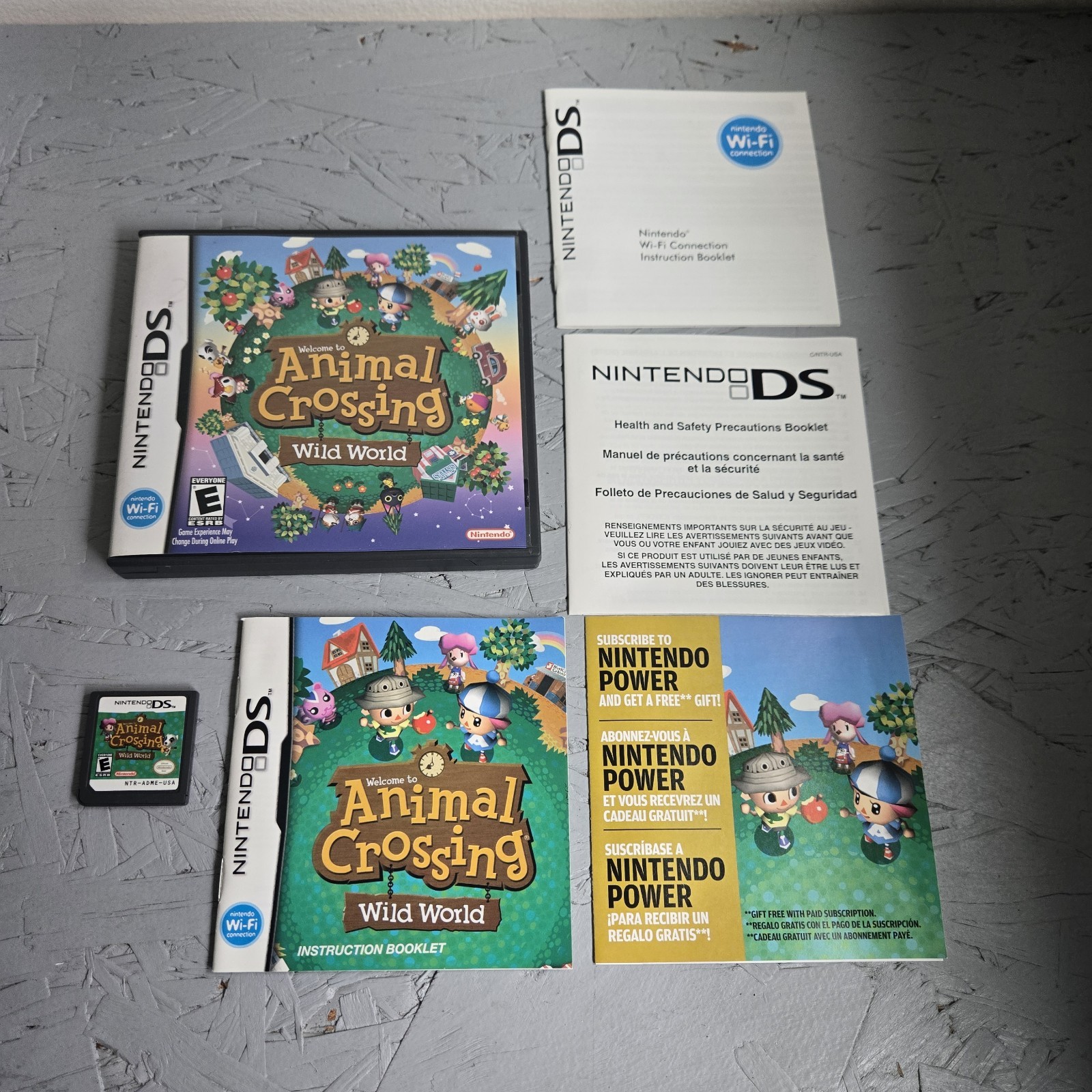 Animal Crossing Wild World DS Complete CIB Manual Untested Authentic Nintendo