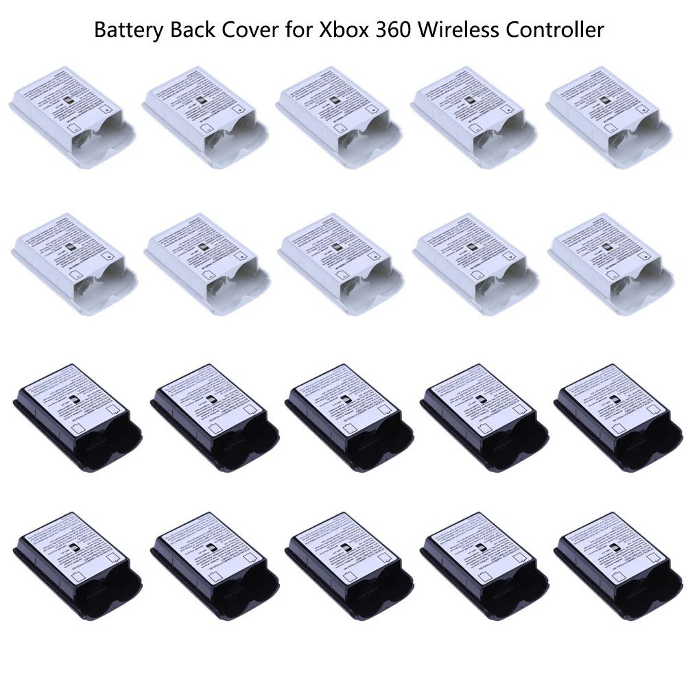 AA Battery Back Cover Case Shell Pack For Xbox 360 Wireless Controller Black