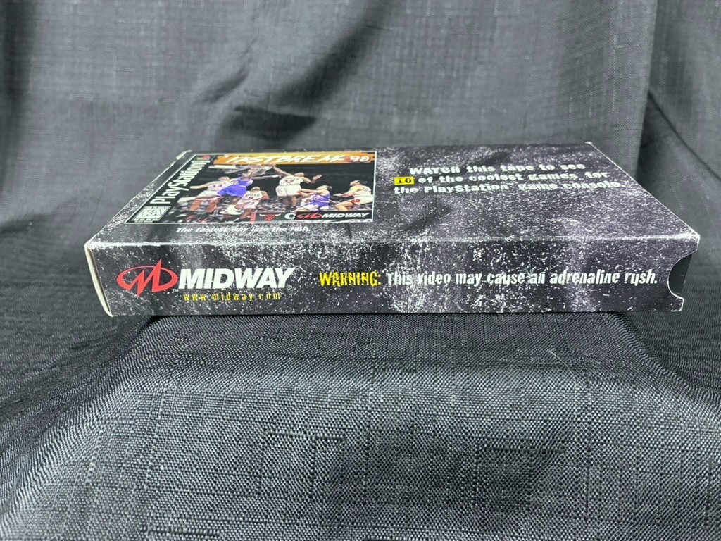 Midway PlayStation Micro Machines V3 VHS Tape 10 PS Games 1997 NBA Fastbreak