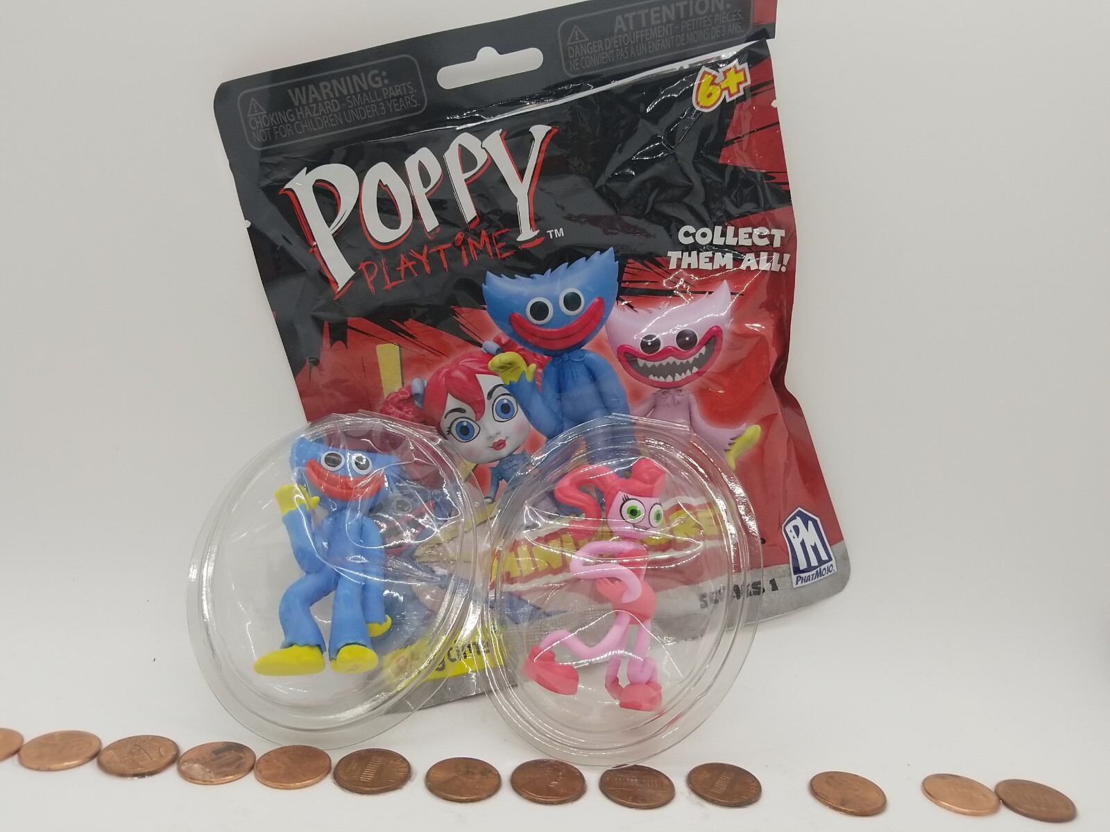 Mommy LongLegs & Huggy Wuggy WAVING (2) Poppy Playtime Minifigs 2.5″ TOY LOT
