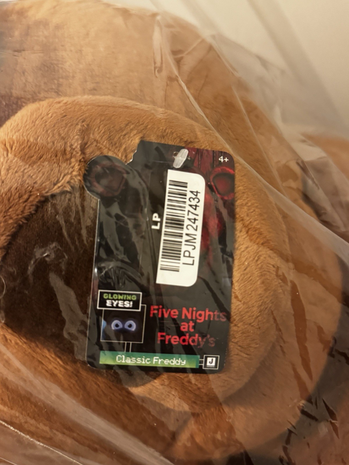 Jazwares Five Nights at Freddy’s 20” Giant Classic Freddy Bear Plush GITD