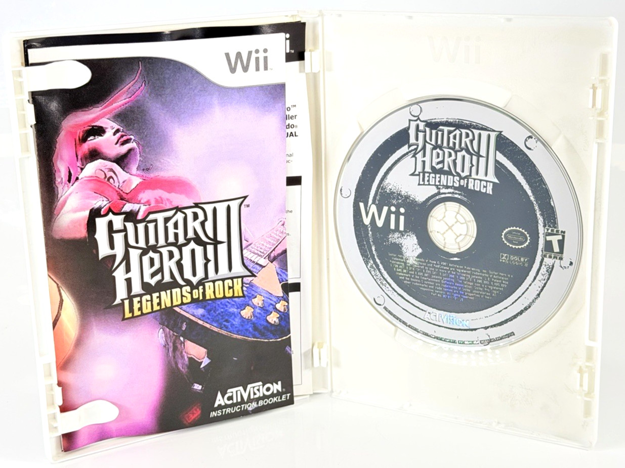 [NINTENDO WII] Guitar Hero III: Legends of Rock Nintendo Wii 2007 Mint Condition