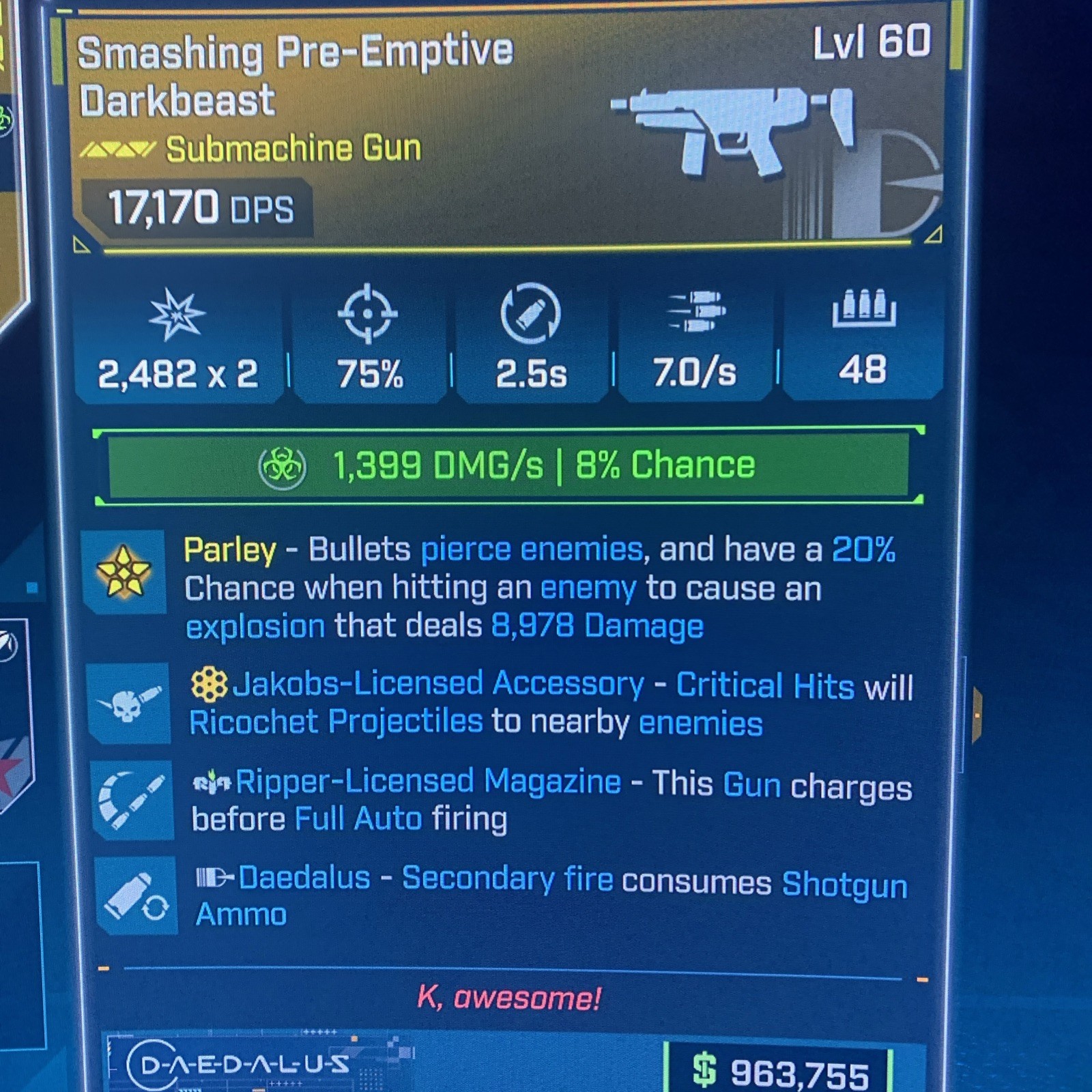 Borderlands 4⭐️LVL 60 GOD ROLL DARKBEAST JAKOBS/RIPPER/SHOTGUN⭐️All PLATFORM