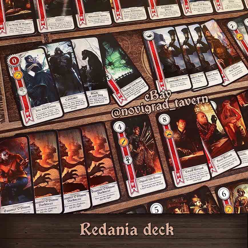 Gwent cards 2.0 – Witcher – 5 custom decks – Wild Hunt Toussaint Redania Velen