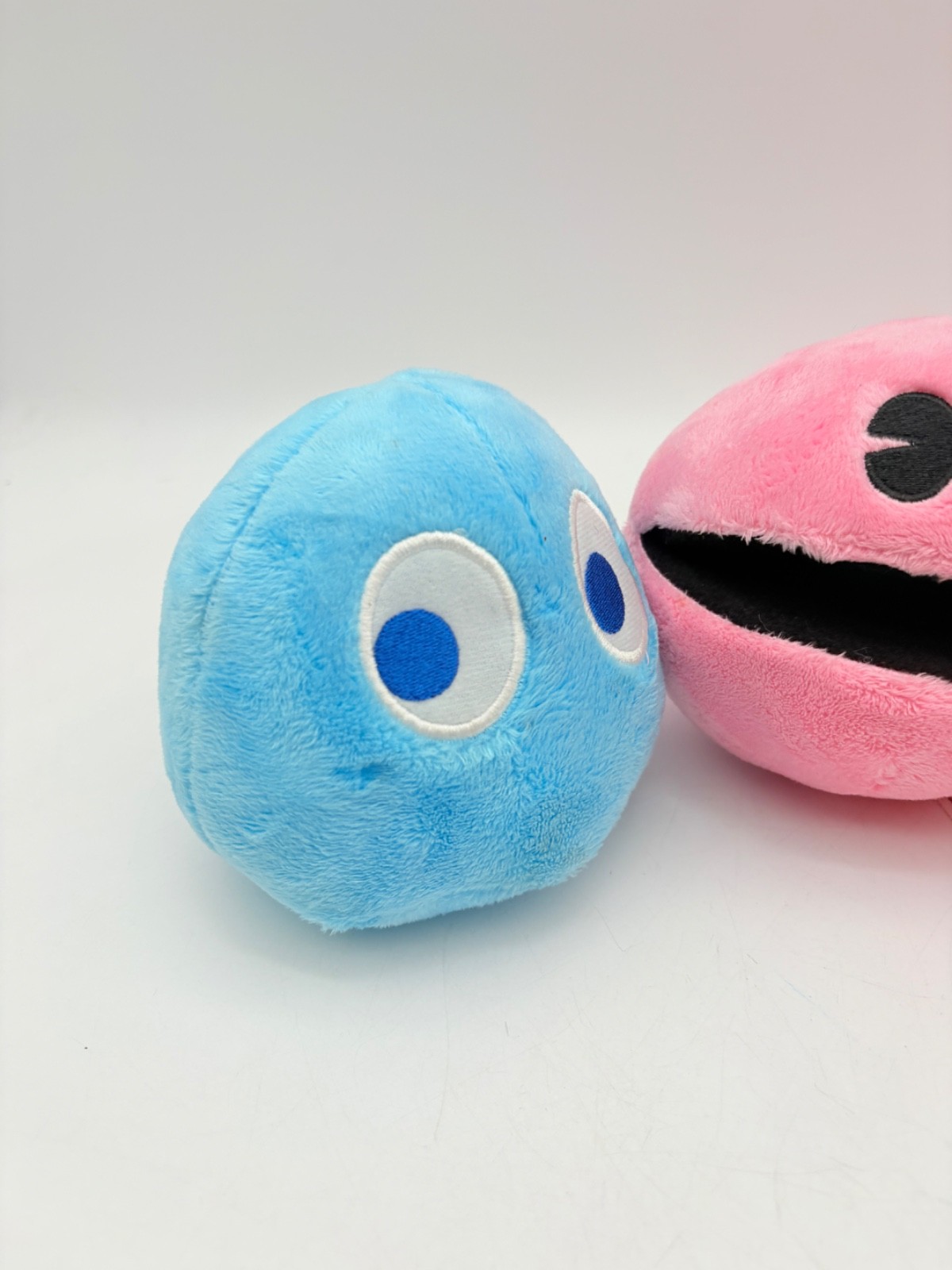 Pac Man Plush Ghost Lot Capcom Game Collectibles Pink Red Blue Set 3 PCS