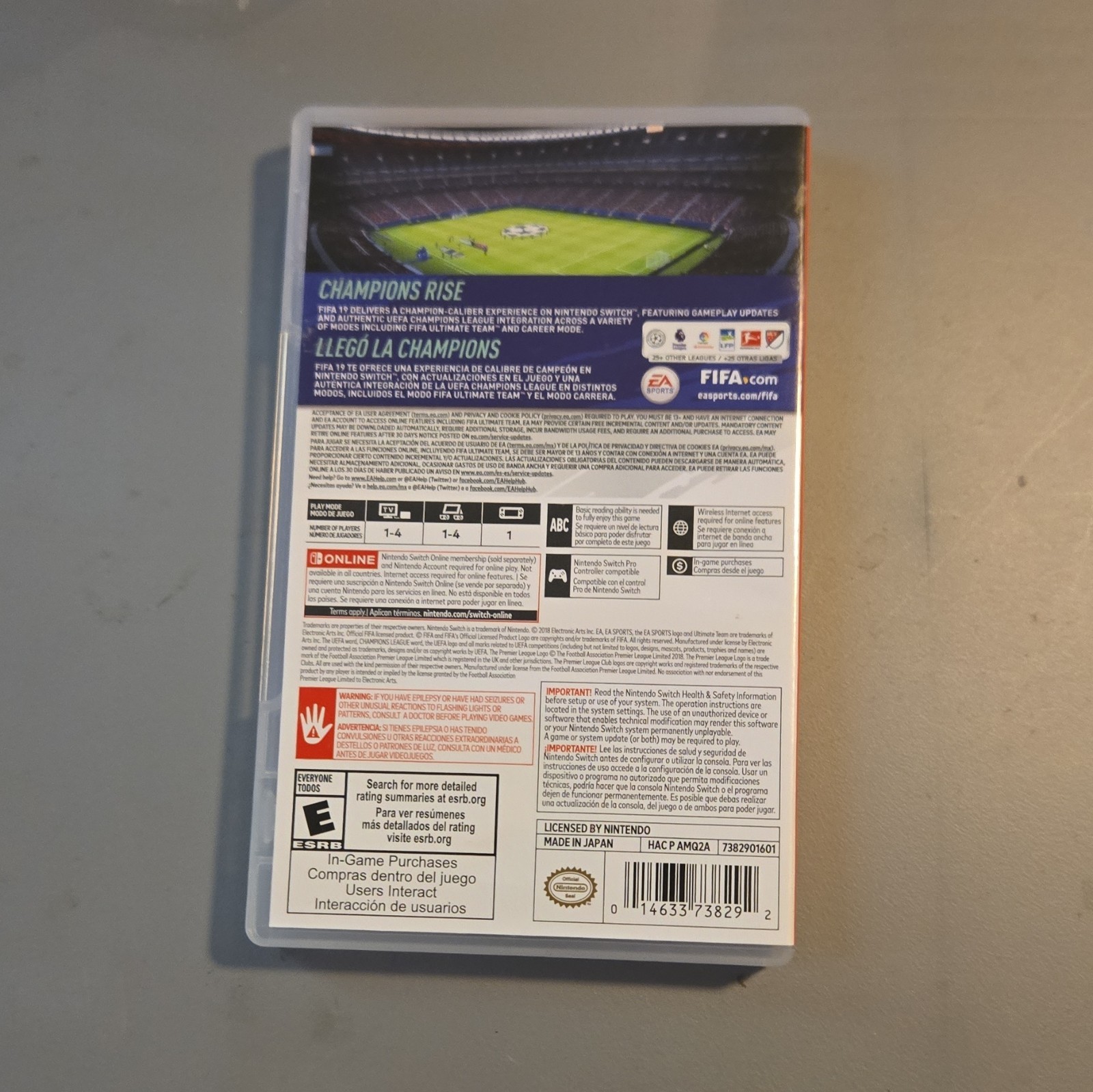EA Sports FIFA 19 Nintendo Switch 2018 Sports Soccer E NTSC-U/C Online Play