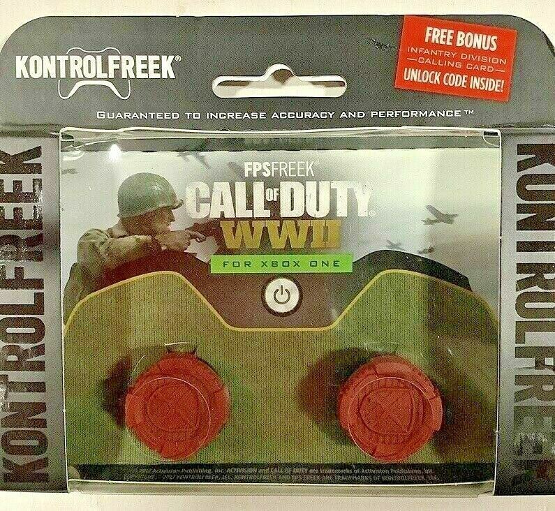 NEW KontrolFreek – FPS Freek Call of Duty: WWII Thumbsticks for Xbox One – Red