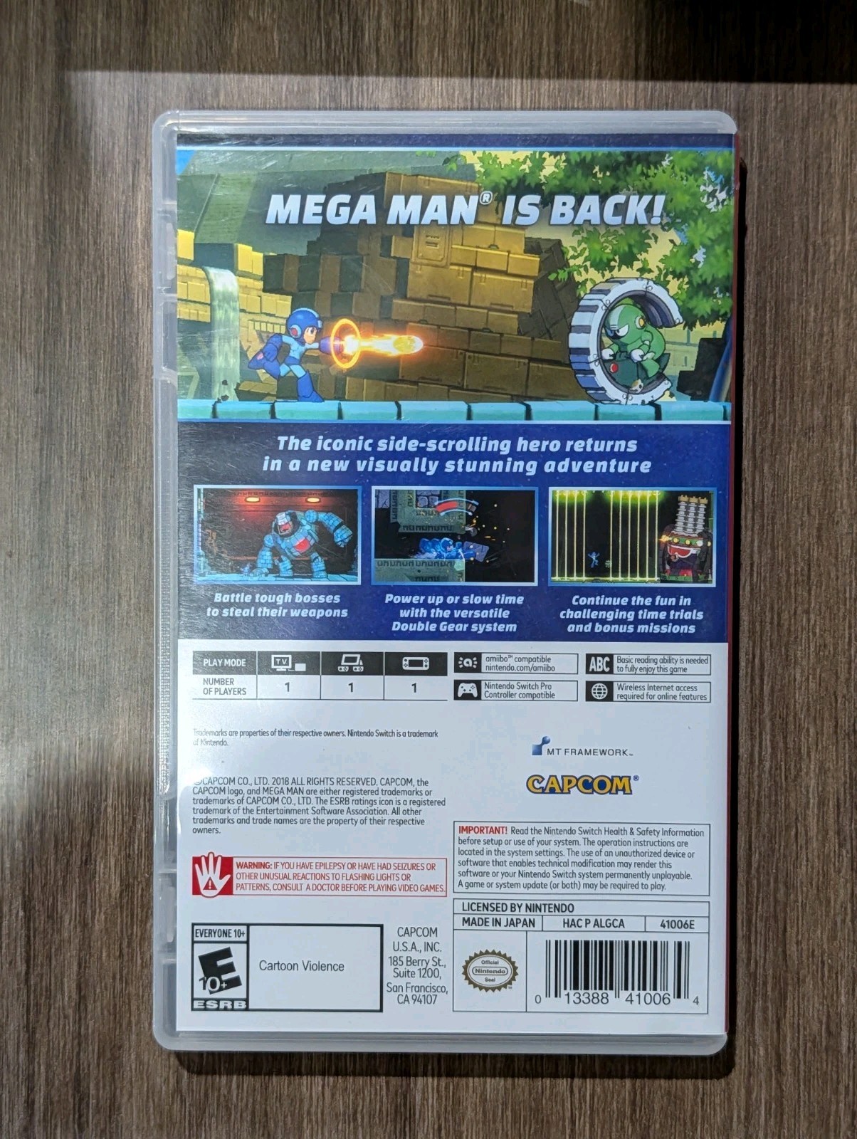 Mega Man 11 (Nintendo Switch, 2018) Game, Case, and Insert