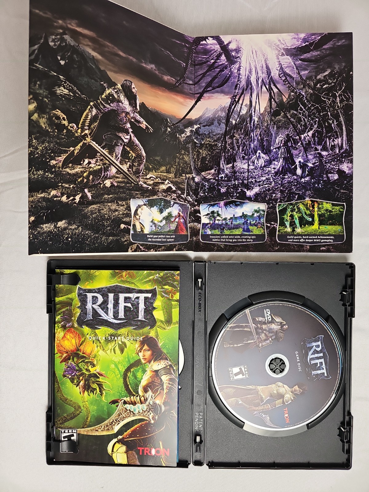 RIFT PC DVD-ROM Game Trion Worlds 2011 Windows Complete Box Used MMORPG