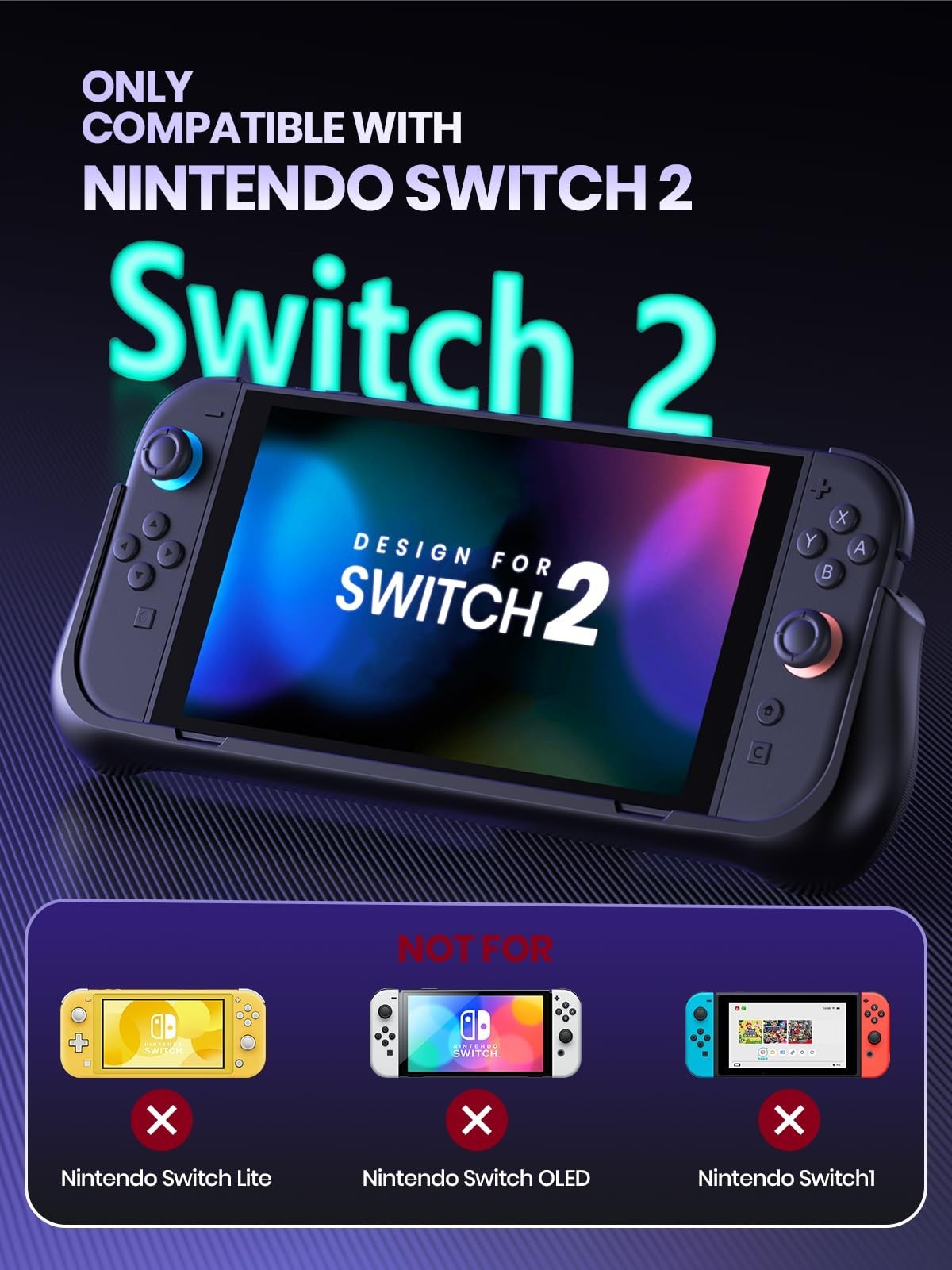 Battery Pack for Nintendo Switch 2 External Battery Station Portable Charger Cas