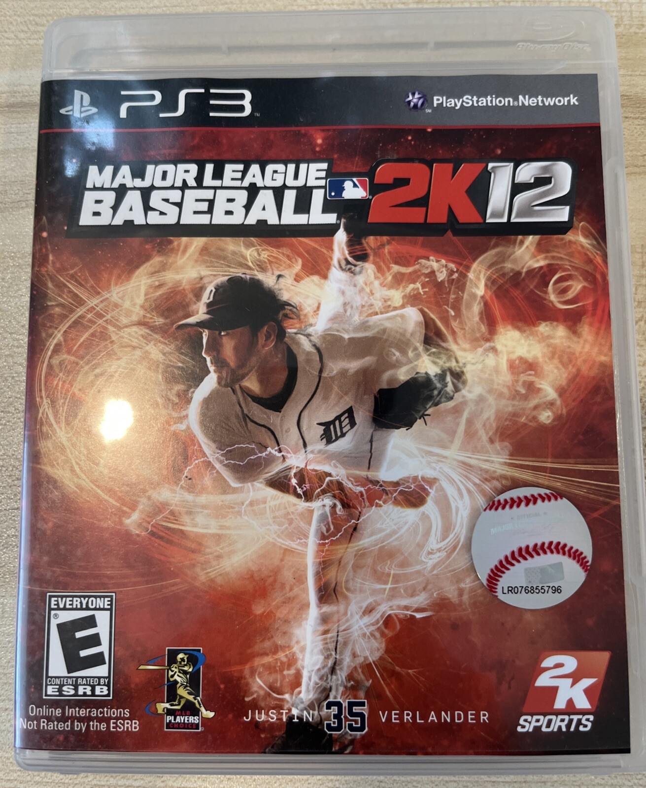 Major League Baseball 2K 12 PS3 Game + Case + Inserts