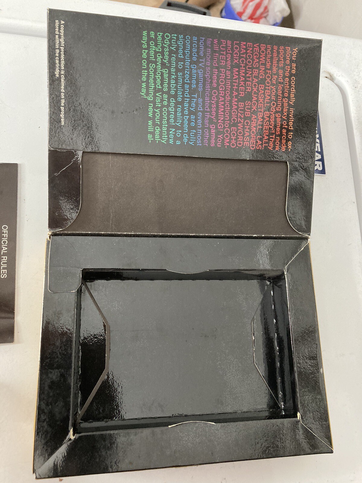 Magnavox Odyssey 2 Vintage Video Game Lot of 2 Football Crypto Logic Speedway