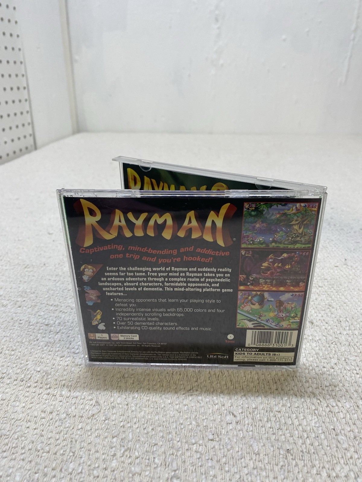 Rayman PS1 PlayStation 1 Greatest Hits Complete W/ Manual