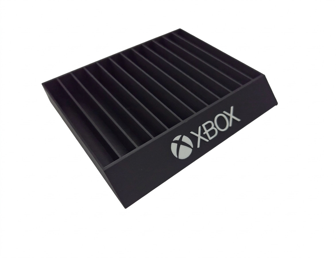 Xbox One Game Case Stand Display 3D Printed Holds 12 Games