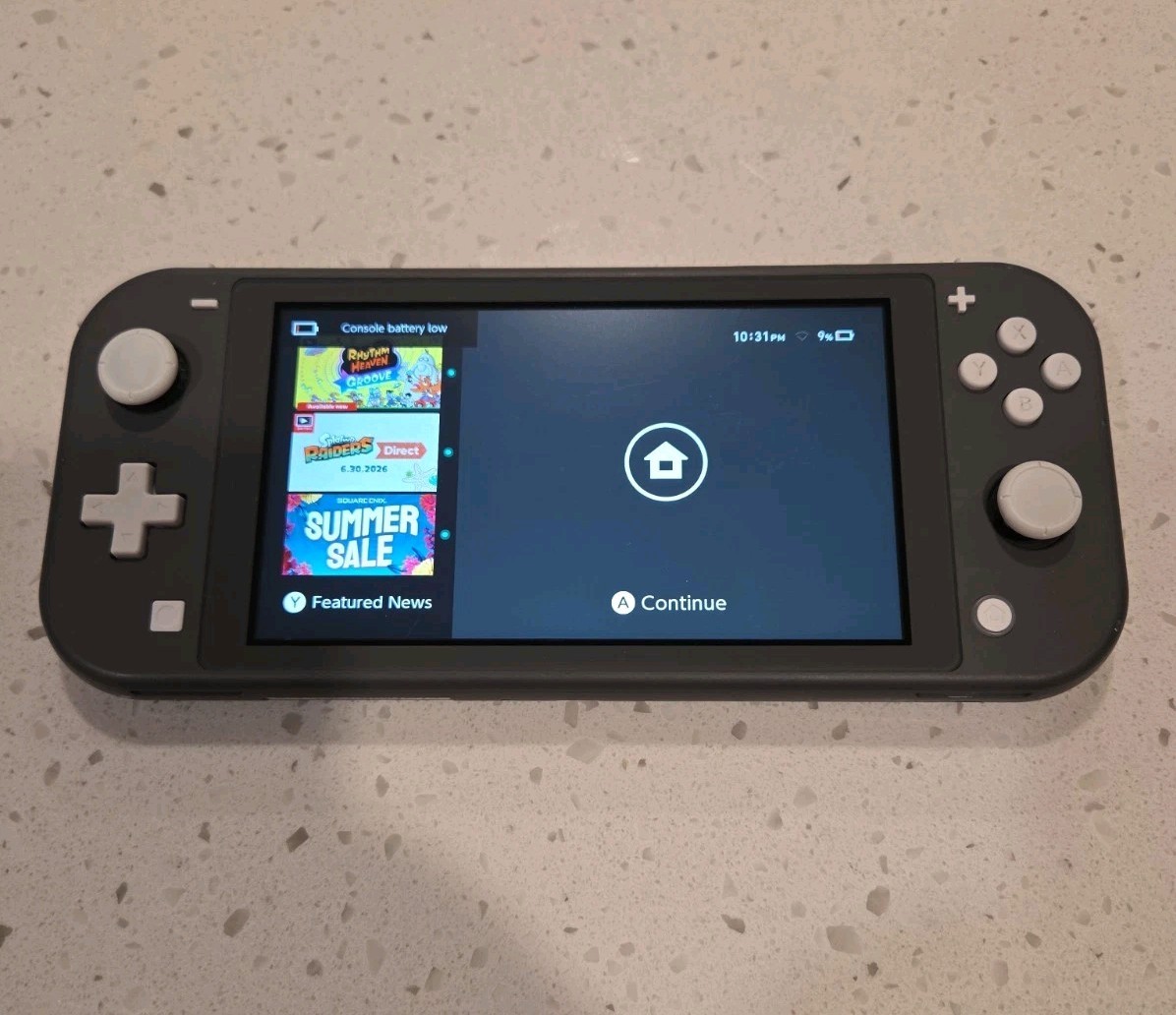 Nintendo Switch Lite Gray Handheld Console 32GB w/ Charger, Box, & Case
