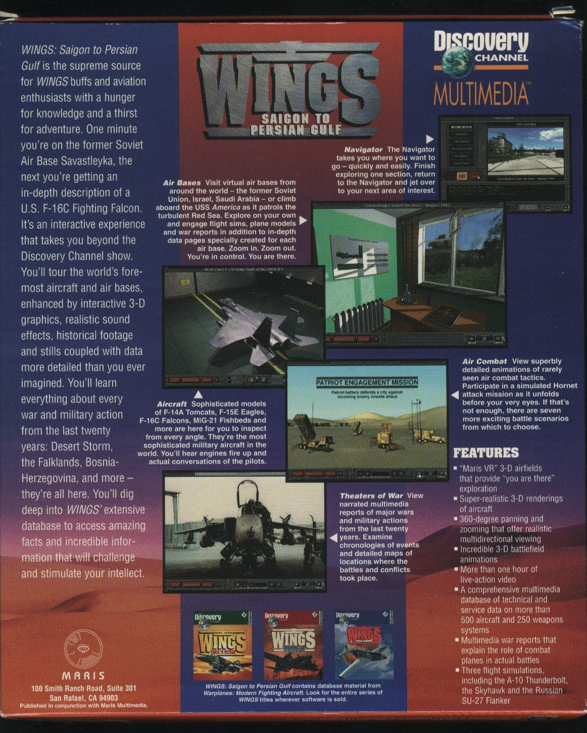 Discovery Wings Lot Midway Hiroshima Korea Vietnam Persian Gulf CD-ROM PC Mac