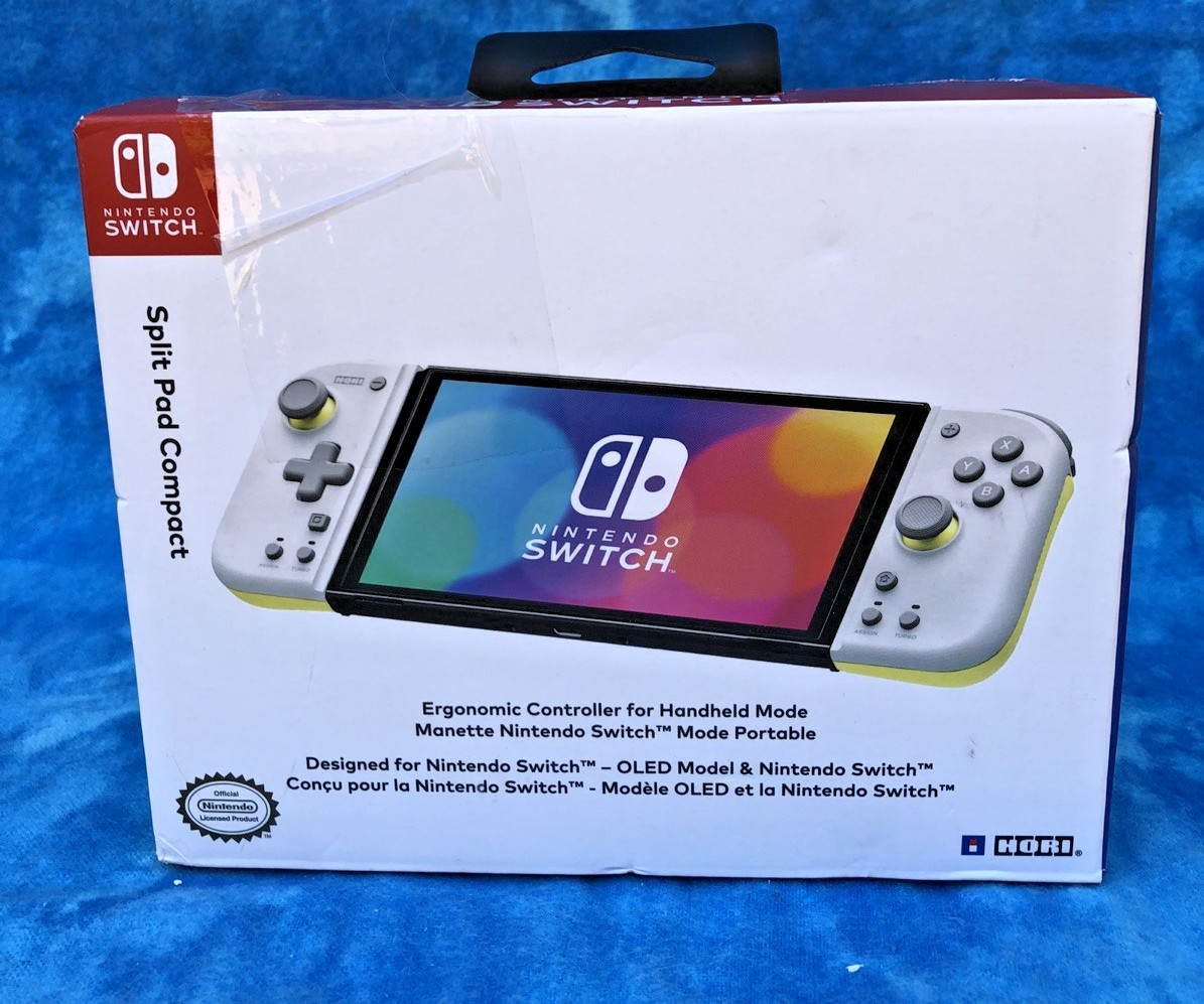 NIB Nintendo Switch Split Pad Compact Controller Light Gray/Yellow