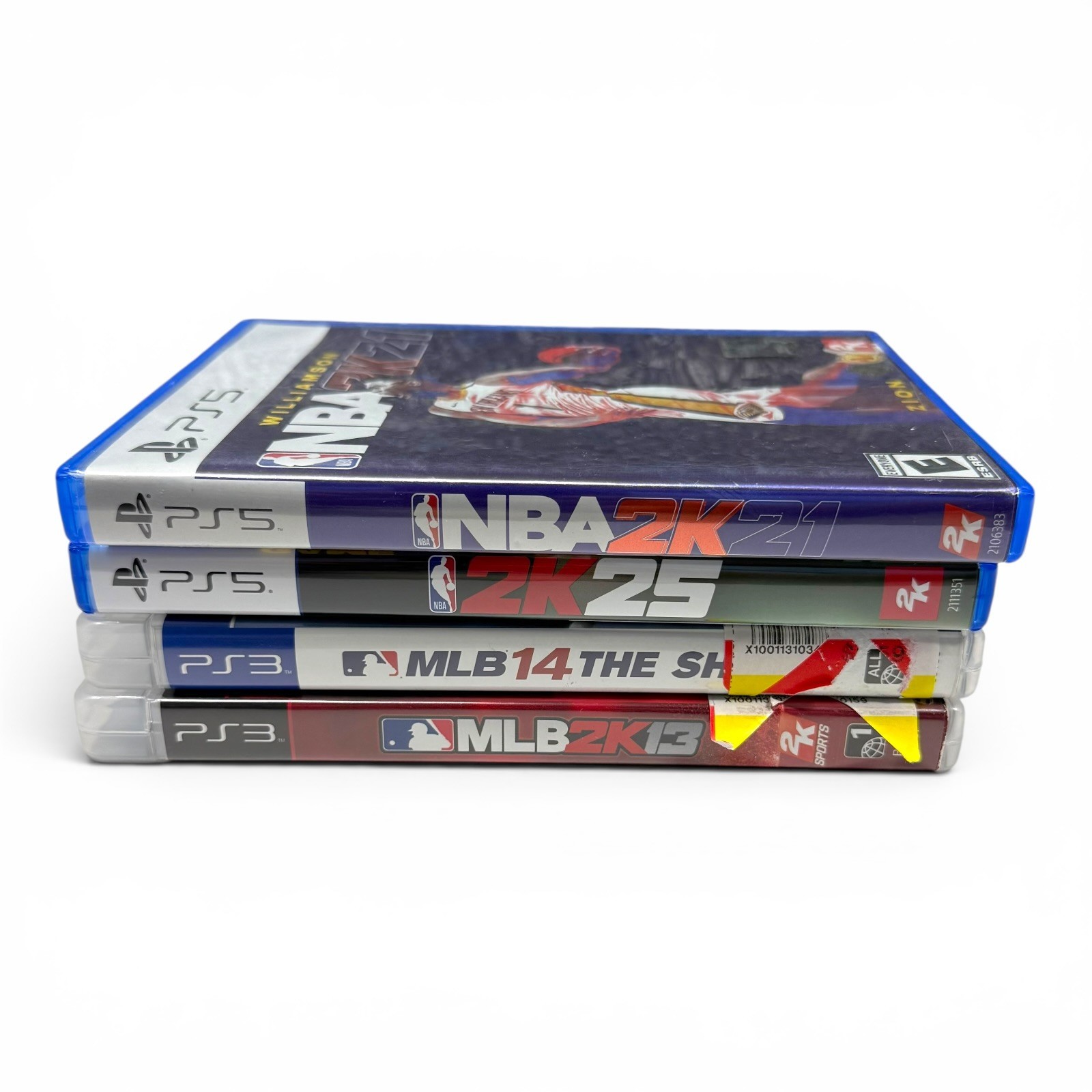 PlayStation Mixed Video Game Lot PS3 PS5 Lot of 4 Games NBA 2K 21/25 MLB 2K 13