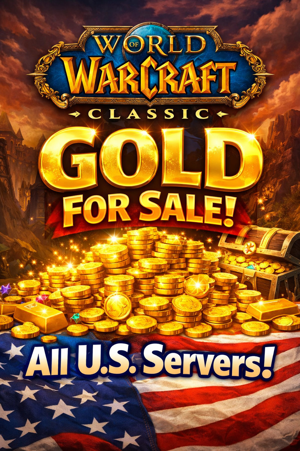 WOW Classic TBC 20th Anniversary GOLD – 500 Gold World of Warcraft