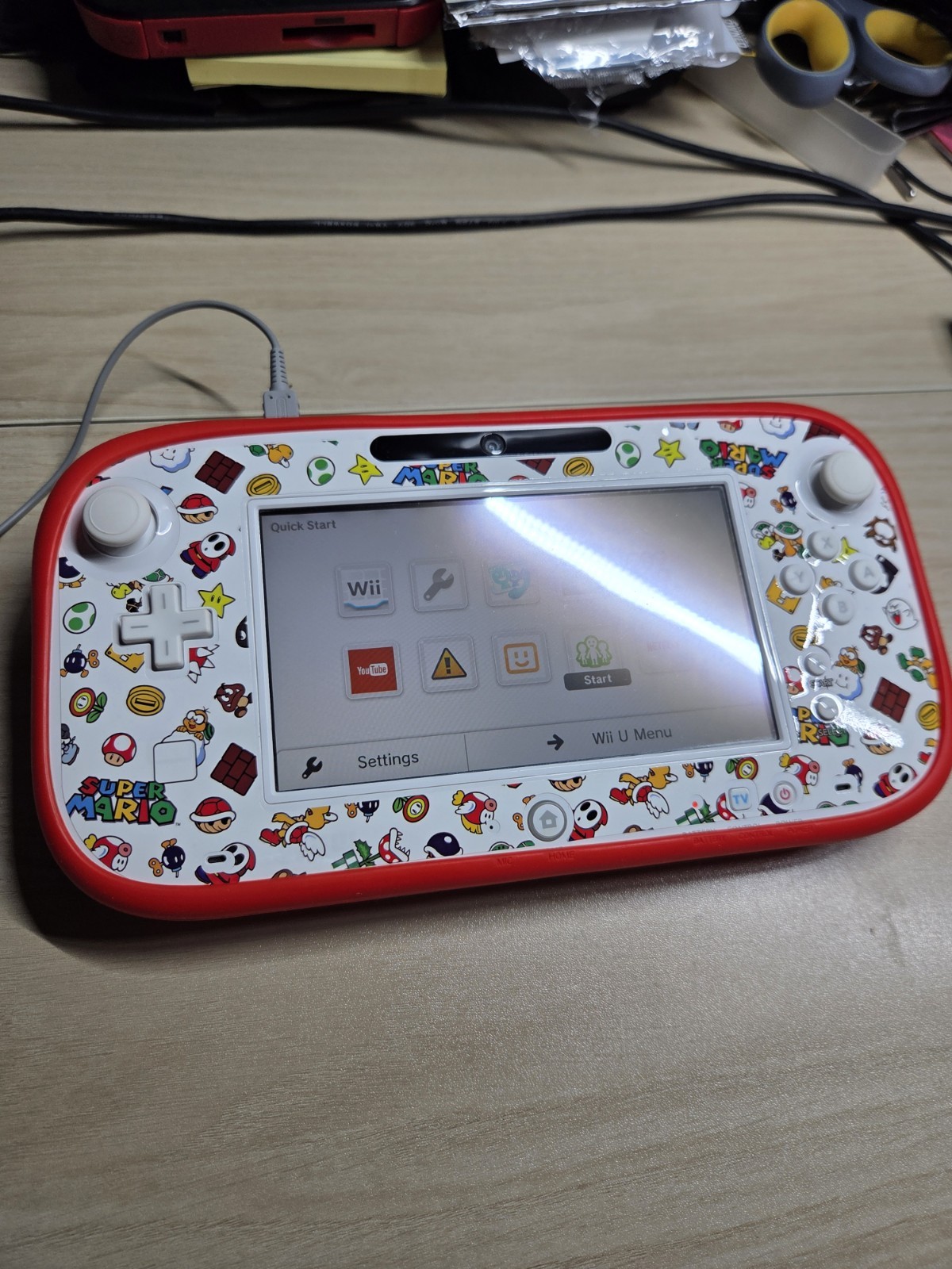 Wii U Game Pad WUP-010(USA) Charger & Stand with Stylus Tested Working Very Good