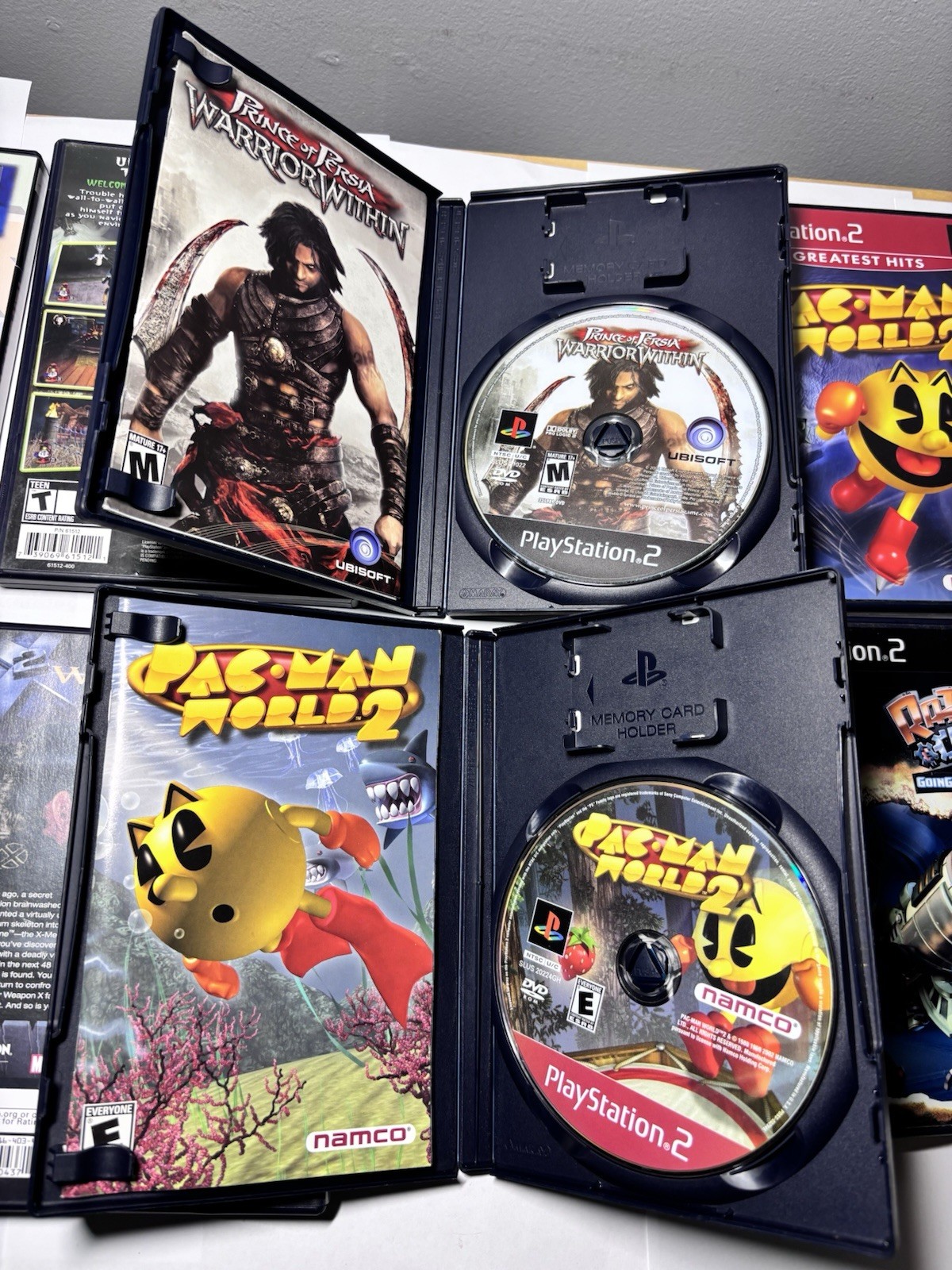12 PlayStation 2 PS2 Games CIB Tested Lot Ratchet Sphinx Pac-Man Haunted Mansion