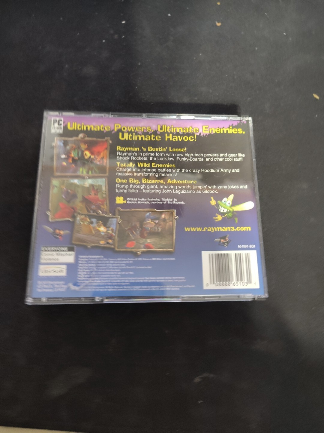 2003 Rayman 3: Hoodlum Havoc PC CD-ROM Computer Video Game Boxed 3 Disc
