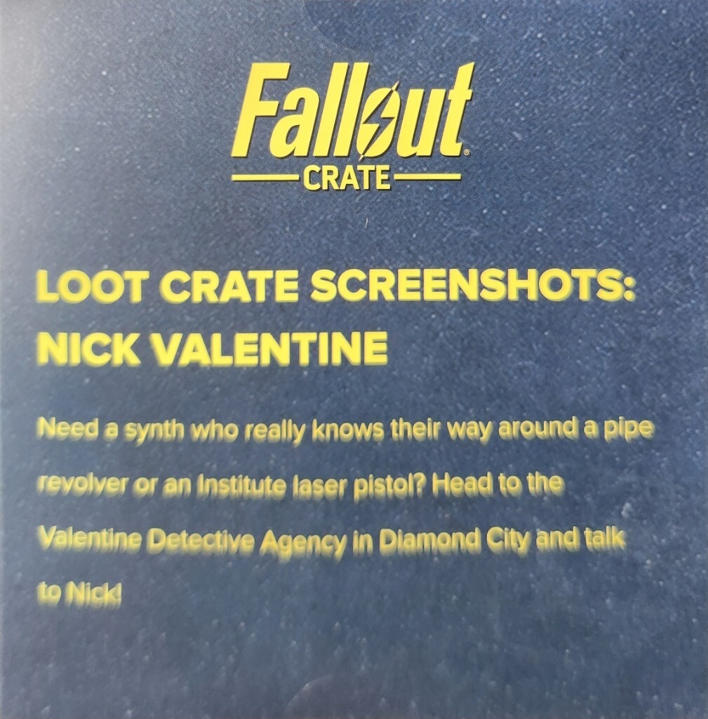 Fallout Crate Loot Crate Screenshots Nick Valentine Figure-New