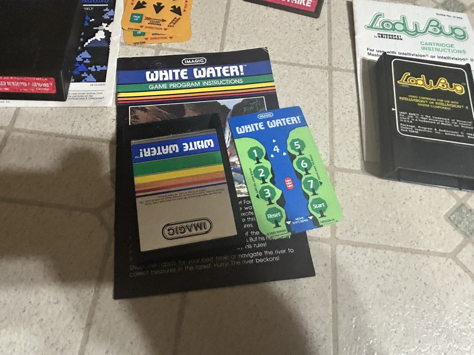 VINTAGE INTELLIVISION GAMES ADVANCED DUNGEONS AND DRAGONS SAFECRACKER BOMB SQUAD